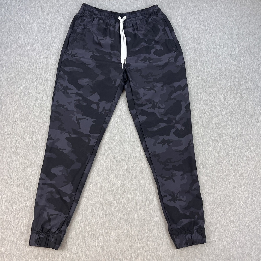 Cove USA Joggers Mens L Gray Camo Stretch Performance Tapered Drawstring
